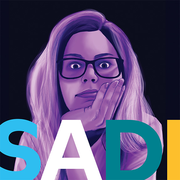 SADI; woman with hand on chin