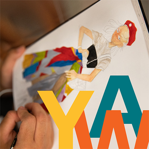 YAW; hand drawing figure
